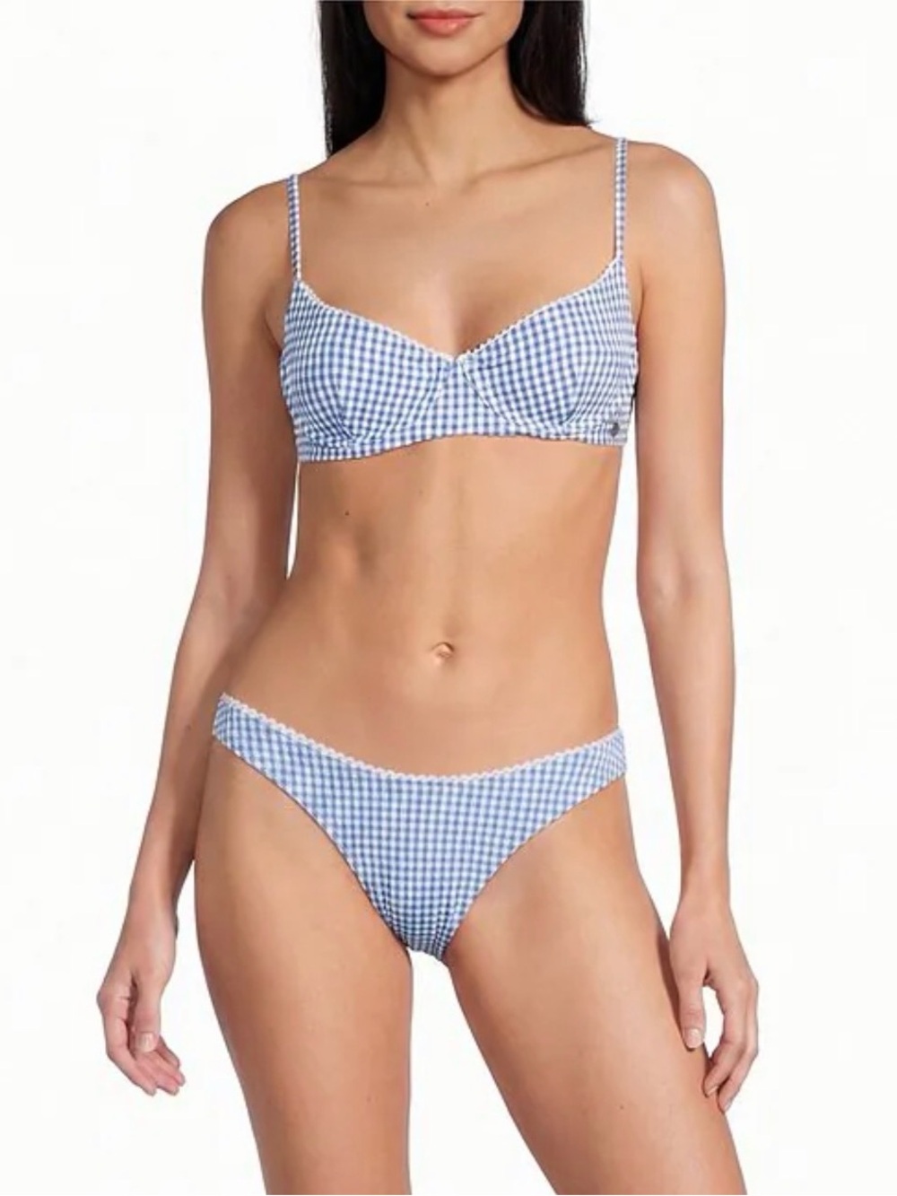 Billabong Blue Gingham Two-Piece Bikini